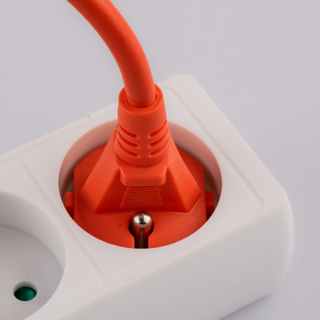 Garten Verlängerungskabel Konstruktion Single 1 Sockel 10m Orange Cord GRIDEN Lumiled