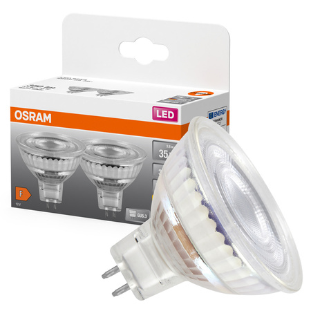 2x LED-Lampe MR16 Reflektor GU5.3.3W = 35W 345lm 2700K Warm 12V 36° STAR Osram