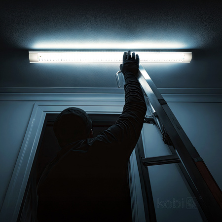 LED-Linearleuchte G13 120cm Grau Zebra Kobi