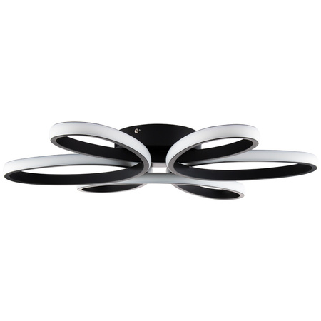 GALAXIS VIRGO 72W LED-Kronleuchter Deckenleuchte schwarz + Fernbedienung