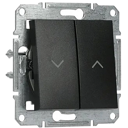 Rollladenschalter ohne Rahmen doppelt Asfora IP20 Anthrazit