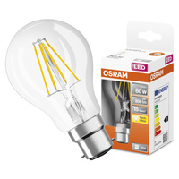 LED-Lampe A60 B22d 6.5W = 60W 806lm 2700K Warm 300° Retrofit Glühfaden CLASSIC Osram