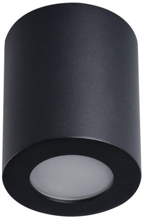 Aufbau-Halogenleuchte SPOT TUBA rund SANI GU10 schwarz IP44 Kanlux