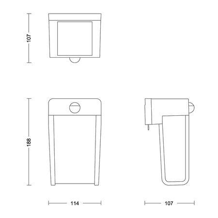 Außenwandleuchte LED Solar Bewegungssensor 2700K IP44 PHILIPS