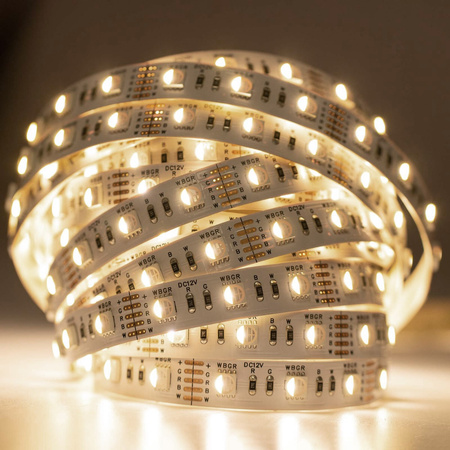 LED-Strip, LED-Streifen 12V 72W 300LED 5050 12mm 5m RGB + NB LUMILED