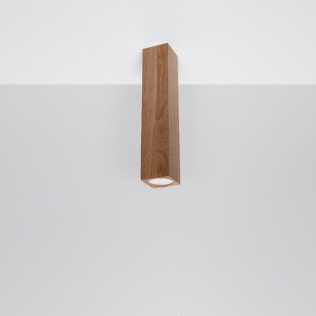 Aufbaustrahler KEKE GU10 Halogen Tuba Spot Wooden SOLLUX