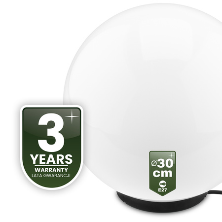 Gartenleuchte E27, Kugelleuchte 30cm IP65 LUMIKULA2 LUMILED