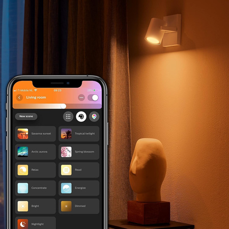 Philips HUE Weiß und Farbe Ambiance Lampe Argenta 1x4.2W Bluetooth Zigbee