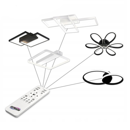Kronleuchter Deckenleuchte LED 70W CCT GALAXIS HERKULES Weiß + Controller Fernbedienung