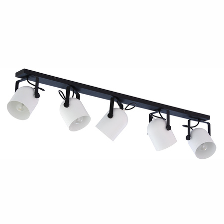 SPECTRA BLACK/WHITE Spot Deckenanbauleuchte Schwarz/Weiß Modern 5xE27 3469 TK Lighting