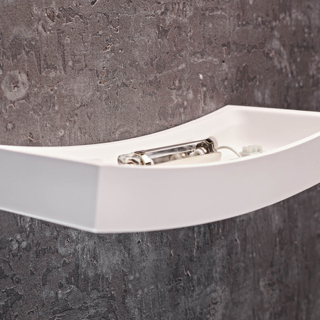 Wandleuchte Gips-Aufbauleuchte RX7S Weiß Curve Kobi