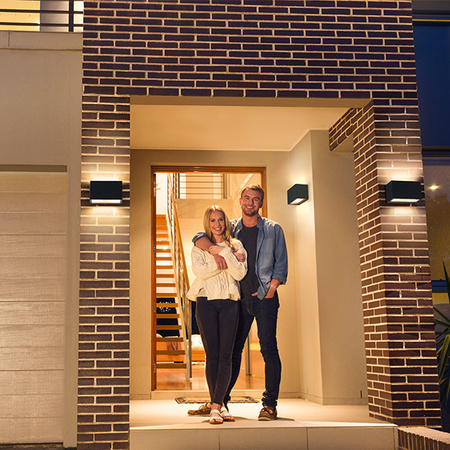 Intelligente Gartenfassadenwandleuchte LEDVANCE WIFI SMART+ BRICK WALL 14W 550lm LEDVANCE