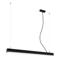 LED-Pendelleuchte PINNE 25W 4000K Linear 90cm Schwarz SOLLUX