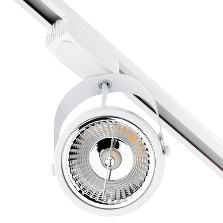 2m Stromschiene + 4x Schienenstrahler GU10 AR111 Weiß VICTUS LUMILED