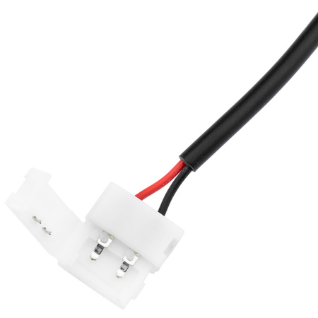 2PIN Verbinder für LED-Streifen DC 2.1 Schnappverbindung Buchse mit Kabel, 10mm LUMILED