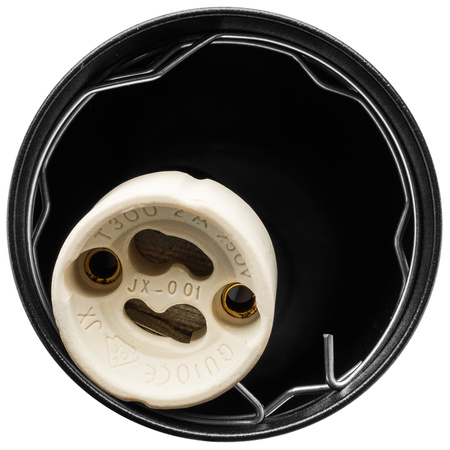 Hängelampe 29cm Reflektor GU10 LED SOPLO Schwarz LUMILED