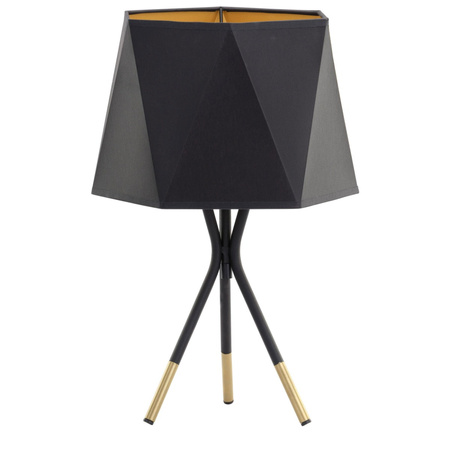 IVO Schwarz und Gold Geometrische E27 5157 TK Lighting Schreibtisch Nacht Tischlampe