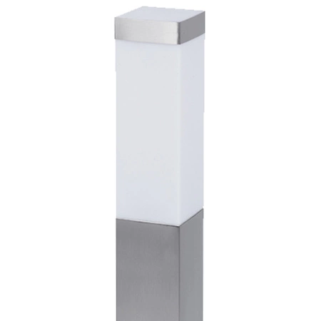 Gartenlampe E27 SQUARE POST 90cm Silber