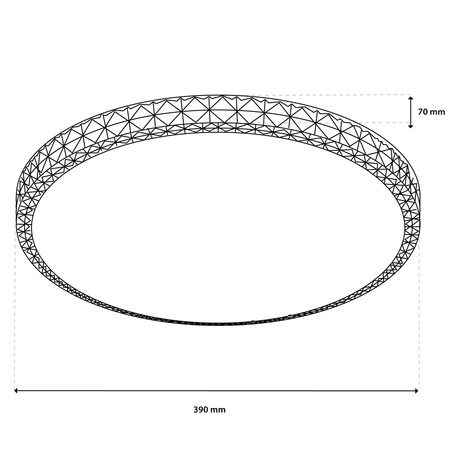 LED-Deckensegel AGA2 48W IP44 CCT Weiß Rund 40cm + LUMILED PILOT