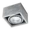 Anbauleuchte QUATRO 1 GU10 ES111 Spot Square Grau SOLLUX