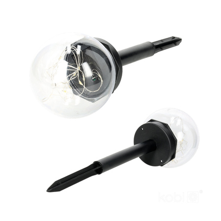 Solar Garten Pole Outdoor Stehend LED 3000K Warm IP44 Weiß Glam Kobi