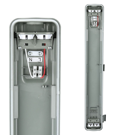 Hermetische staubdichte Leuchte 60 cm IP65 + 2x LED Röhren 10W 4000K VT-6029 V-TAC