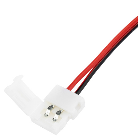 2PIN Verbinder für LED-Streifen DC 2.1 Schnappverbindung Buchse mit Kabel, 8mm LUMILED