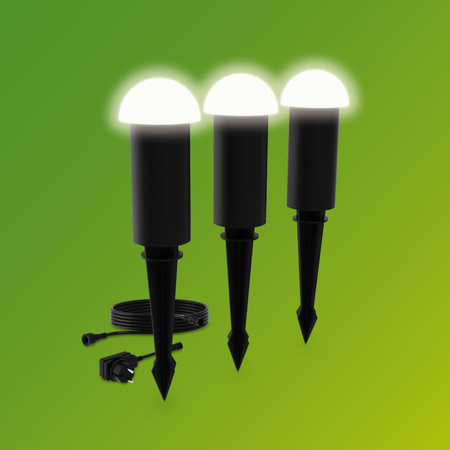 3x LED 30cm außen PIPE Lampe 1.5W 180lm 2700K Edwina Philips