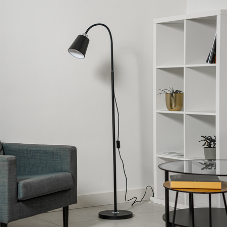 LED E27 Schwarz mit höhenverstellbarer Tischleuchte Kalso Lumiled