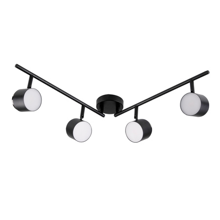 LED-Streifenlampe Decken- und Wandleuchte 16,8W KUBIK 4 Schwarz 3000 K GOLDLUX (Polux)