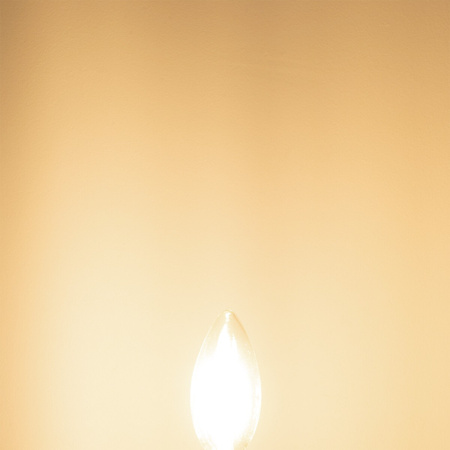 LED Lampen E14 B35 4W = 40W 470lm 3000K Warm 360° Glühfaden LUMILED