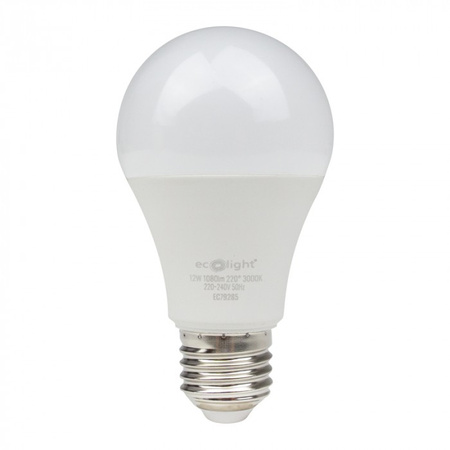 LED-Lampe A60 E27 12W 1080lm 3000K warmweiß Ecolight