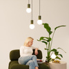 Tischlampe G9 Rund Olive Modern Matt Halo Sollux