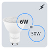 LED Lampen GU10, Glühbirne verstellbar 6W = 50W 580lm 24° 36° 60° 3000K warm LUMILED