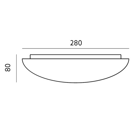 LED-Aufbauleuchte für Badezimmer 12W 4000K IP44 mit SOFI LX-Bewegungsmelder Weiß 28 cm