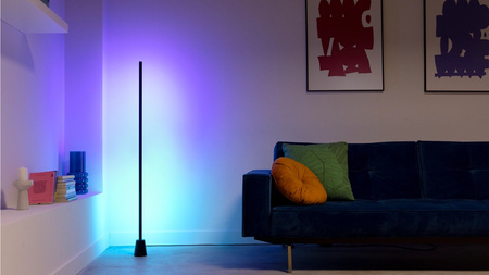 LED Gaming Stehlampe RGBIC Gradient 135cm Bodenleuchte Smart SMART WiFi Bluetooth App WiZ