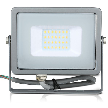 LED Fluter 20W 1600lm 3000K IP65 Weiß mit Bewegungssensor und CUT-OFF-Funktion Samsung Chip VT-20-SW V-TAC