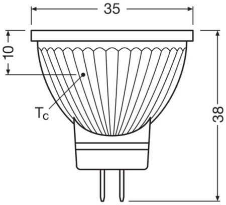 LED Lampen MR11 GU4 2.5W = 20W 184lm 4000K Neutralweiß 12V FILAMENT LEDVANCE