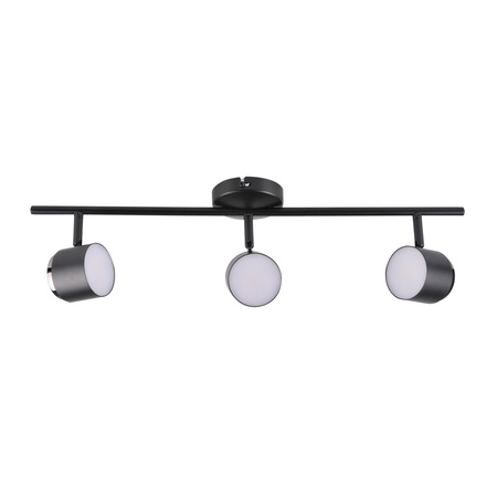 LED-Streifenlampe Decken- und Wandleuchte 12,6W KUBIK 3 Schwarz 3000 K GOLDLUX (Polux)