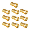 10x Steckverbinder Hohlstecker SAT F 6,8 mm Gold CU für Antennenkabel VAYOX