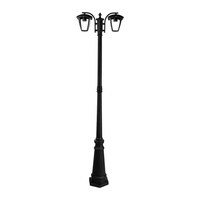 Gartenlampe Laterne 2xE27 Hoch 199CM Schwarz VT-739 V-TAC