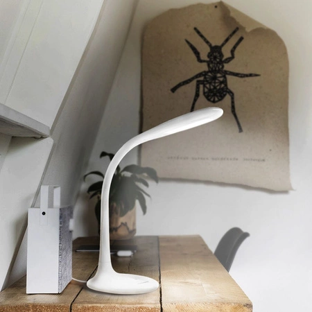 DENVER VIDEX LED-Schreibtischlampe dimmbar 5,5W 3000 K – 5500 K CCT Weiß