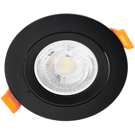 Einbaustrahler GU10, MR16 Einbauspot HALOGEN Runde beweglich Schwarz VENTUS LUMILED