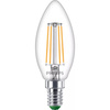 LED-Glühbirne E14 Kerze B35 2.3W = 40W 485lm 210lm/W 2700K Warm 300° CLASS A UltraEfficient Philips