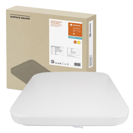 LED-Panel Deckenleuchte 24W 2000lm 3000K Warm Surface montiert Weiß 33x33cm Surface Ledvance
