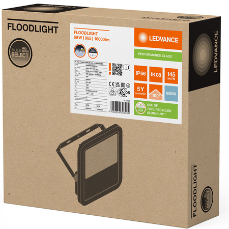 LED-Flutlicht 69W 10000lm 6500K IP66 Schwarz LEDVANCE Flutlicht