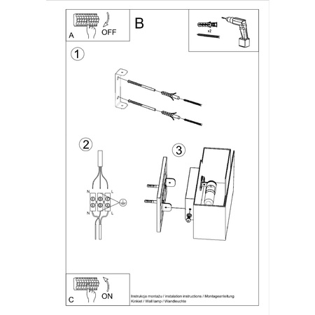 LED PIEGARE G9Wandleuchte Weiß SOLLUX