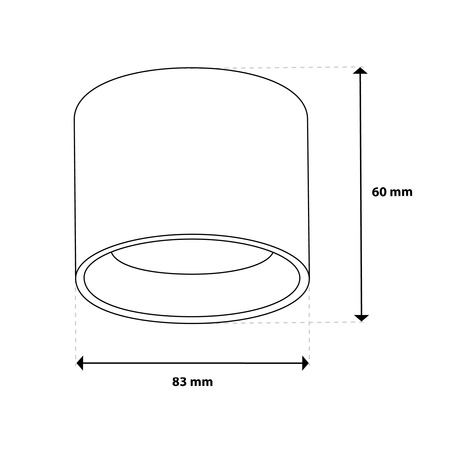 HALOGEN-Anbauleuchte SUNLA Tuba Gx53 LED Spot Wandleuchte Waltz Schwarz und Gold LUMILED