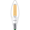 LED-Kerzenlampe E14 B35 2,3 W = 40 W 485 lm 3000 K warmes Filament PHILIPS Ultra effizient