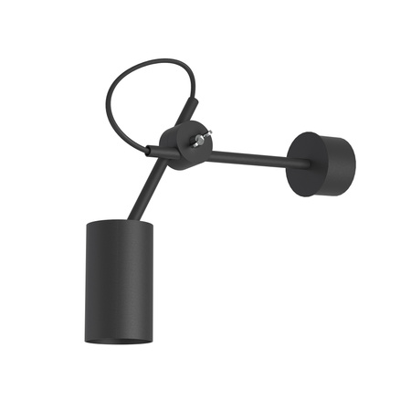 EYE 6842 Nowodvorski Wandleuchte Schwarz GU10Wandleuchte Rohr Beweglicher Arm Stahl Minimalistisch